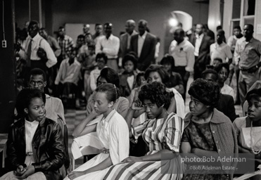 Young protestors meeting, basement of the 16th St Baptist Church, Birmingham 1963