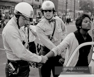 Innocent bystander arrested, Birmingham,  Alabama. June, 1963.