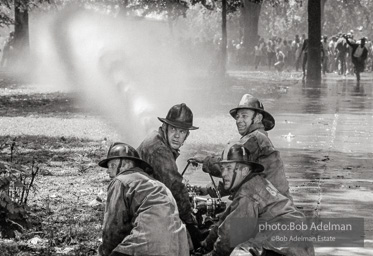 Hoses turned on demonstrators in Kelly Ingram Park, Birmingham 1963