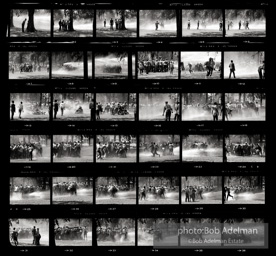 Enlarged Contact sheet-dimensions: 43in.x45in. printed in 2013 for the show 