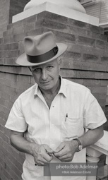 Man with knife outside the courthouse in St. Francisville, West Feliciana Parish, LA 1963