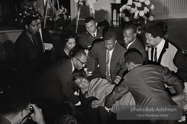 Woman overcome by grief, Sisters Chapel, Spelman College, Atlanta 1968.