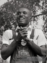 A marcher from Clarksdale, Mississippi. March on Washington, 1963. Many of the marchers were veterans of protests in their home regions. Clarksdale, Mississippi was the site of a two-year-long boycott of businesses by black residents. A marcher from Clarksdale, Mississippi. March on Washington, 1963. Many of the marchers were veterans of protests in their home regions. Clarksdale, Mississippi was the site of a two-year-long boycott of businesses by black residents.