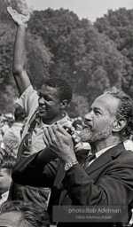 Freedom Rider Jerome Smith and actor Frank Silvera cheering a speaker,
Washington DC 1963 Freedom Rider Jerome Smith and actor Frank Silvera cheering a speaker,
Washington DC 1963