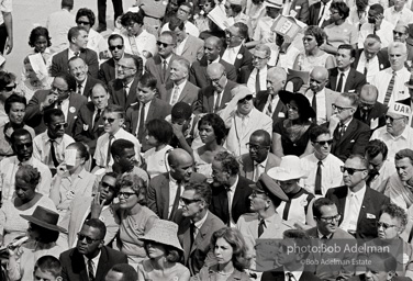 Invited guests are seated near the steps of the Lincoln Memorial. In this assemblage are the actor Robert Ryan, Tony Francioso, Mayer Wagner, James Baldwin, and may other dignitaries. Washington, D.C.  August 28, 1963.