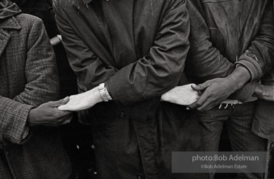Protestors’ linked hands, Selma 1965