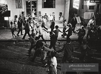 Nighttime demonstration in support of the Mississippi Freedom Democratic Party, Atlantic City, NJ 1964