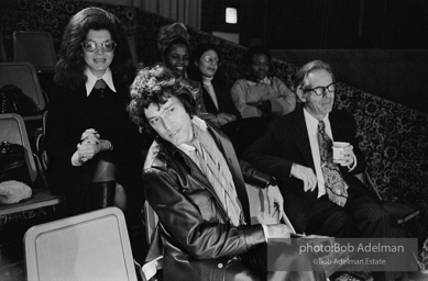 Tom Stoppard at the Ethel Barrymore Theatre in New York City, 1976, during the production of his play TRAVESTIES