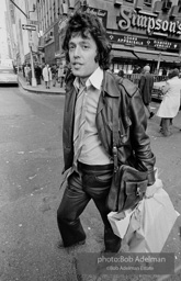 Tom Stoppard in New York City during the production of his play, Travesties, 1976