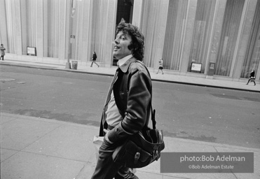 Tom Stoppard in New York City during the production of his play, Travesties, 1976