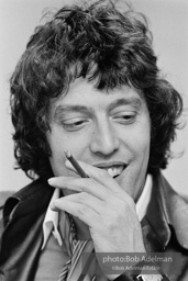 Tom Stoppard at the Ethel Barrymore Theatre in New York City, 1976, during the production of his play TRAVESTIES