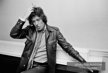 Tom Stoppard at the Ethel Barrymore Theatre in New York City, 1976, during the production of his play TRAVESTIES