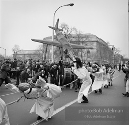 Marchers and onlookers, both for and against the war in Vietnam. Near Central Park in New York City. Marchers and onlookers, both for and against the war in Vietnam. Near Central Park in New York City.