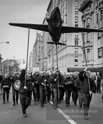 Marchers and onlookers, both for and against the war in Vietnam. Near Central Park in New York City. Marchers and onlookers, both for and against the war in Vietnam. Near Central Park in New York City.