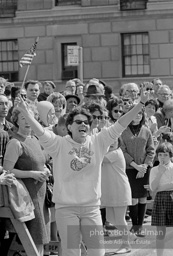 Marchers and onlookers, both for and against the war in Vietnam. Near Central Park in New York City. Marchers and onlookers, both for and against the war in Vietnam. Near Central Park in New York City.