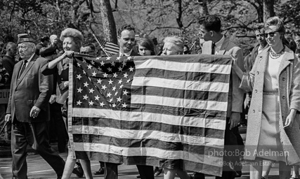 Marchers and onlookers, both for and against the war in Vietnam. Near Central Park in New York City. Marchers and onlookers, both for and against the war in Vietnam. Near Central Park in New York City.