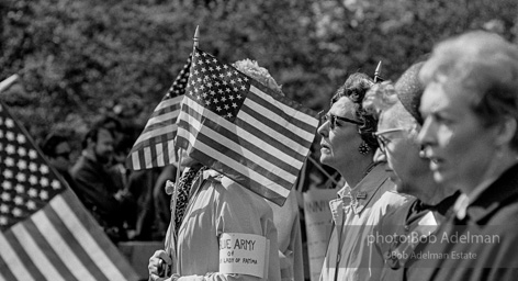 Marchers and onlookers, both for and against the war in Vietnam. Near Central Park in New York City. Marchers and onlookers, both for and against the war in Vietnam. Near Central Park in New York City.
