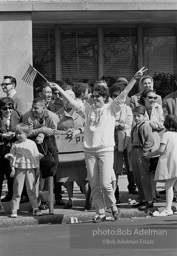 Marchers and onlookers, both for and against the war in Vietnam. Near Central Park in New York City. Marchers and onlookers, both for and against the war in Vietnam. Near Central Park in New York City.