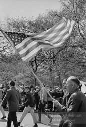 Marchers and onlookers, both for and against the war in Vietnam. Near Central Park in New York City. Marchers and onlookers, both for and against the war in Vietnam. Near Central Park in New York City.