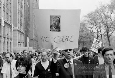 Marchers and onlookers, both for and against the war in Vietnam. Near Central Park in New York City. Marchers and onlookers, both for and against the war in Vietnam. Near Central Park in New York City.