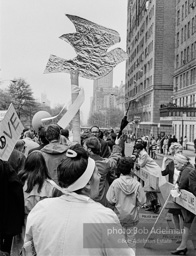 Marchers and onlookers, both for and against the war in Vietnam. Near Central Park in New York City. Marchers and onlookers, both for and against the war in Vietnam. Near Central Park in New York City.