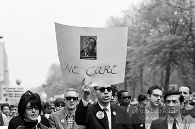 Marchers and onlookers, both for and against the war in Vietnam. Near Central Park in New York City. Marchers and onlookers, both for and against the war in Vietnam. Near Central Park in New York City.