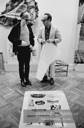 Andy Warhol and Ivan Karp at the Leo Castelli Gallery. New York City, 1965 .