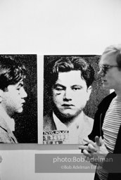 Andy with Most Wanted Men –
John Victor G. (1963) at the Leo
Castelli Gallery, New York City. 1965