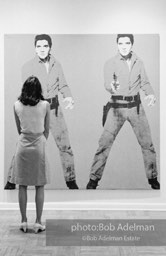 Andy Warhol's Elvis portraits.. Leo Castelli Gallery, NYC, 1965.