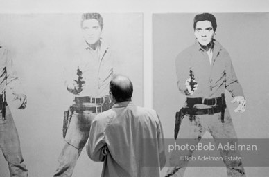 Andy Warhol's Elvis portraits.. Leo Castelli Gallery, NYC, 1965.