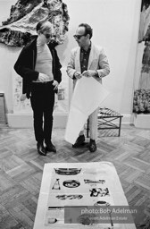 Andy Warhol and Ivan Karp at the Leo Castelli Gallery. New York City, 1965 .