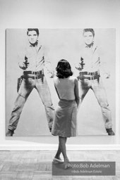 Andy Warhol's Elvis portraits.. Leo Castelli Gallery, NYC, 1965.