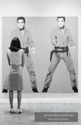 Andy Warhol's Elvis portraits.. Leo Castelli Gallery, NYC, 1965.