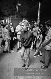 Edie Sedgwick dances at a party at Warhol's Factory. New York City, 1965.