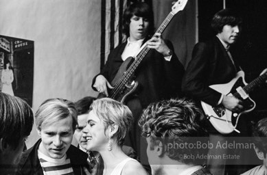 Andy Warhol, Edie Sedgwick at a New York City party, 1965.