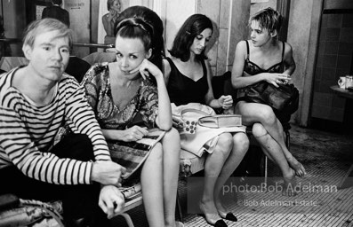 Andy Warhol, Isabel Eberstadt, Marisol, Edie Sedgwick. Pool Party at Al Roon's gym. New York City, 1965.