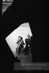 Edie Sedgwick and Bibbe Hanson during the filming of 