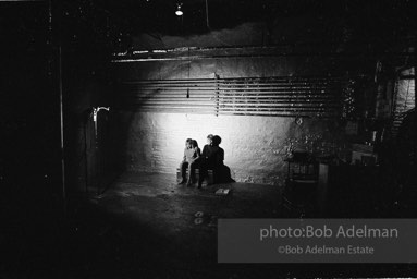 Edie Sedgwick and Bibbe Hanson during the filming of 