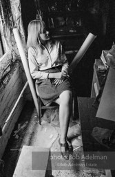 Bobbe Hanson at Warhol's Factory. New York City, 1965.
