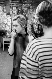 Edie Sedgwick and Andy Warhol at the Factory. New York City, 1965.