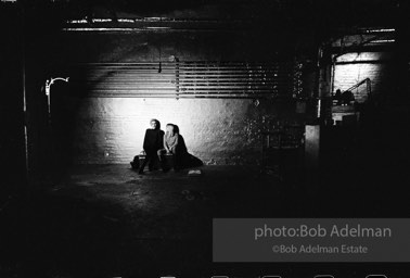 Edie Sedgwick and Bibbe Hanson during the filming of 