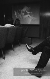 Business meeting and screening of the film Beauty#2 in a New York City office. 1965.