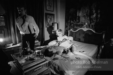 Andy Warhol directs Edie Sedgwick and Gino Piserchio on the st of Beauty #2, 1965.