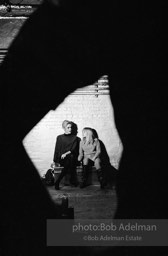 Edie Sedgwick and Bibbe Hanson during the filming of 