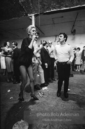 Edie Sedgwick and Gerard Melanga dancing together at a party at Warhol's Factory. New York City, 1965.