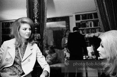 Baby Jane Holzer (right).Society party. New York City, 1965.