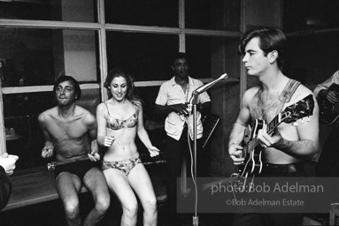 Pool party at Al Roon's Gym. New York City, 1965.