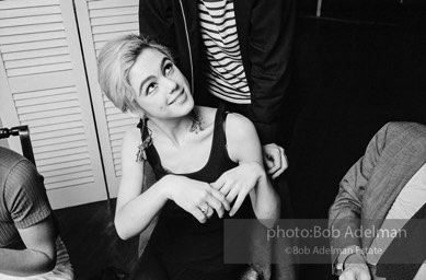 Andy Warhol and Edie Sedgwick at an east-side dinner party. New York City, 1965.