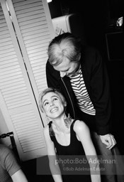 Andy Warhol and Edie Sedgwick at an east-side dinner party. New York City, 1965.