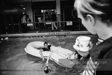 Pool party at Al Roon's Gym. New York City, 1965.